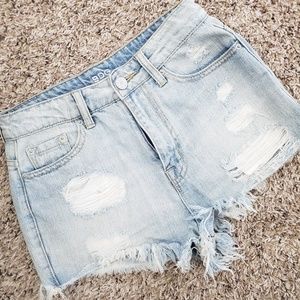 Distressed Short Shorts